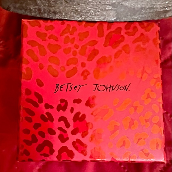 Betsey Johnson Vibrant Red Teardrop Earrings - Picture 6 of 6